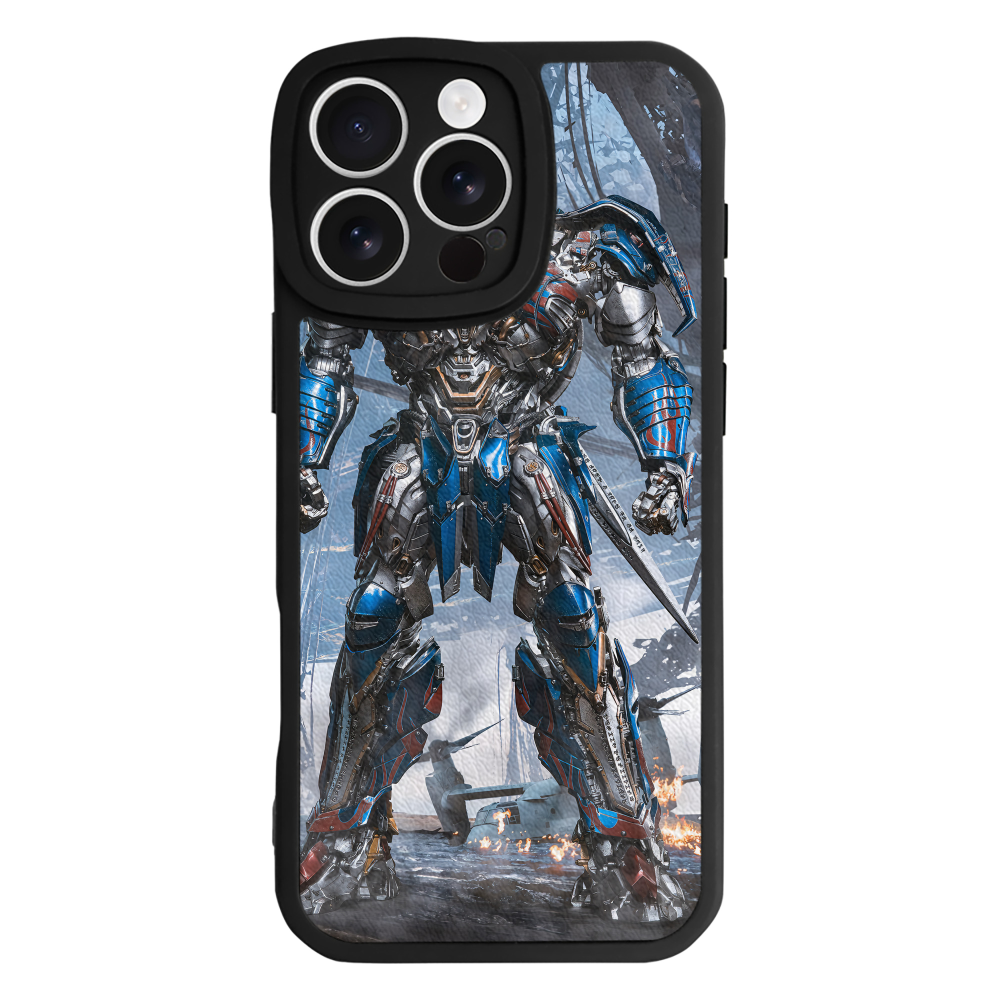 （画像用） Transformers トランスフォーマー 【iPhone 16シリーズ対応】シリコンスマホケース（レザー調） 材質：シリコン